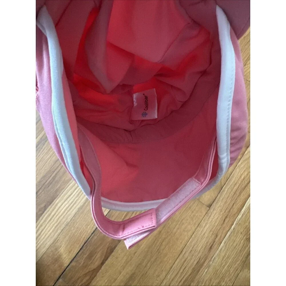 Coolibar Girl's Pink Baby Paddle Swim Cap UPF 50+ Size 6-12 M